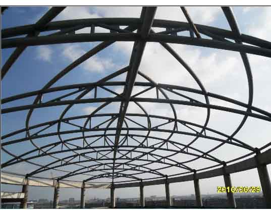 江都中煤朔州宾馆管桁架工程